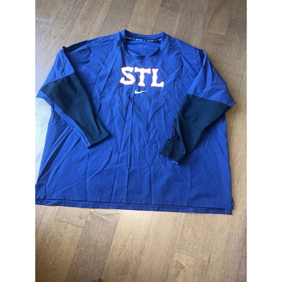Nike Other - Men's Nike City Connect Navy St Louis Cardinals STL Long Sleeve Dri Fit MLB 4XL